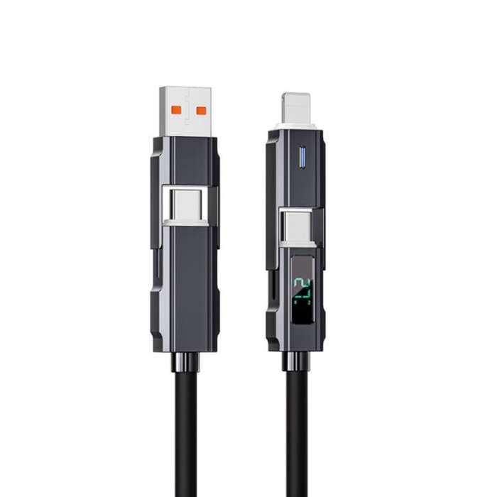 Pink - Multifunctional 4 in 1 Fast Charging USB Type C Cable for Phone Xiaomi High-Speed Data Transf