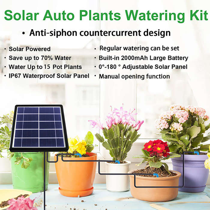 #1 - Solar Automatic Timed Watering Device Watering Artifact Sprinkler Drip Irrigation Intelligent C