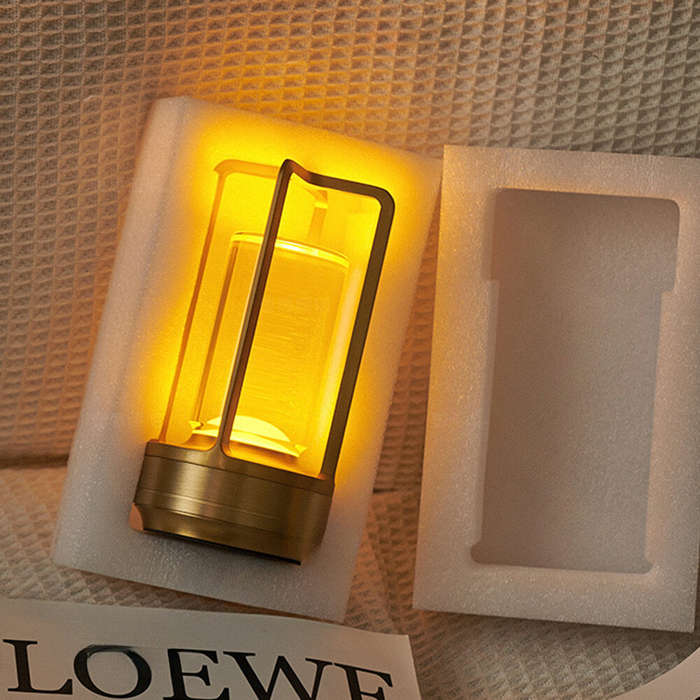 Gold - IPRee Touch Atmosphere LED Night Light Retro 1800mAh USB Charging Rechargeable Decorative bar