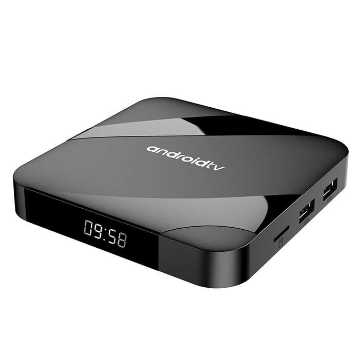 EU Plug - TV98 ATV W2 Android TV Box 4+64G Android 14 Amlogic S905W2 Quad Core 3D 8K Decoding Dual B