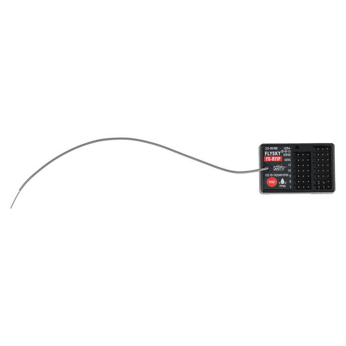 1 PC - Flysky FS-R11P 2.4GHz 11CH ANT Protocol PWM PPM i-BUS S.BUS Receiver Compatible with FS-G11P
