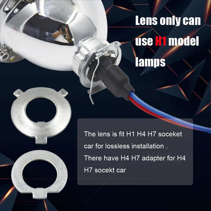 Red - 2.5'' VER 8.1 Bi-Xenon Projector Lens H1 Motorcycle Headlight for X5 BM Sport Motorcycle LED S