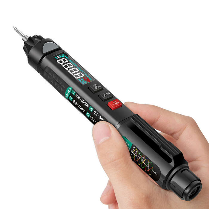 ANENG A3007/8 True RMS Digital Multimeter + Voltage Test Pen + Phase Sequences Meter 3 In 1 with LCD