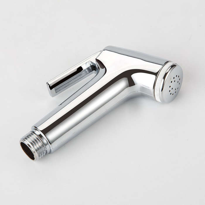 C - ABS Hand Held Bidet Faucets Spray Toilet Attachment Diaper Sprayer Hose Holder Bathroom