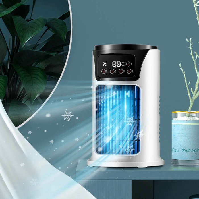 White - Super Cool Water Air Conditioner Fan Air Cooler Fan Water Cooling Fan Air Conditioning Room