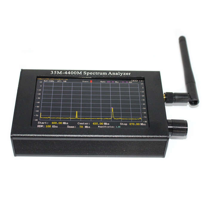 35M-4400MHz Spectrum Analyzer 4.3 inch LCD TFT Screen Handheld Simple Spectrum Analyzer Measurement