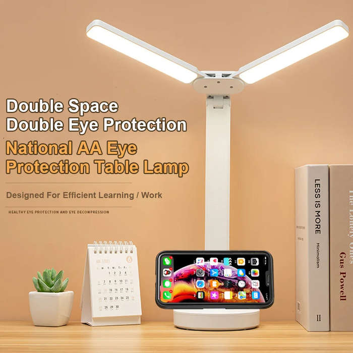 LED Desk Lamp Eye-friendly USB Rechargeable 4000mAh Table Lamp Student Dormitory Reading Lamp Bedroo