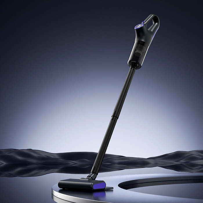 Black - Tevorex Handheld Small Cordless Vacuum Cleaner 120W 650ml Dust Cup 15kPA Suction LED Display