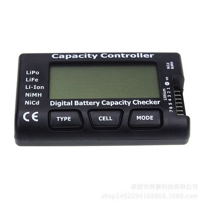 CellMeter7 Digital RC Battery Capacity Checker Meter LiPo LiFe Li-ion Nicd NiMH Battery Voltage Capa
