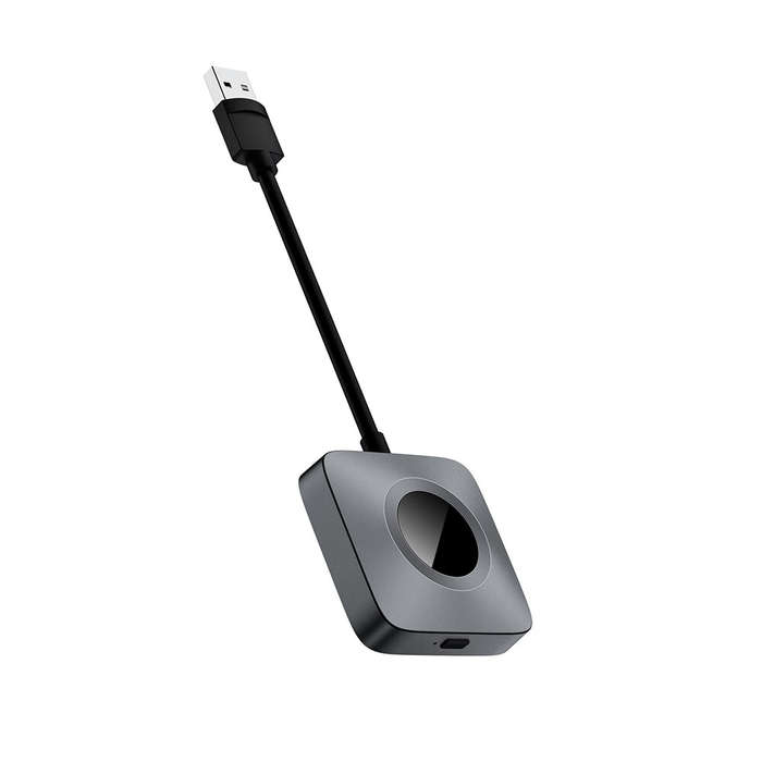 Black - Wired To Wireless Carplay Box Apple Carplay Android Auto Car Machine Interconnection Car Scr