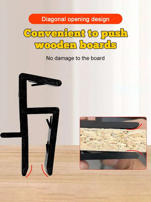 1 set - 4PCS 15-20mm Wardrobe Closing Board Clip Carpentry Closing Fixed Clamp Tool Wood Marking Fix