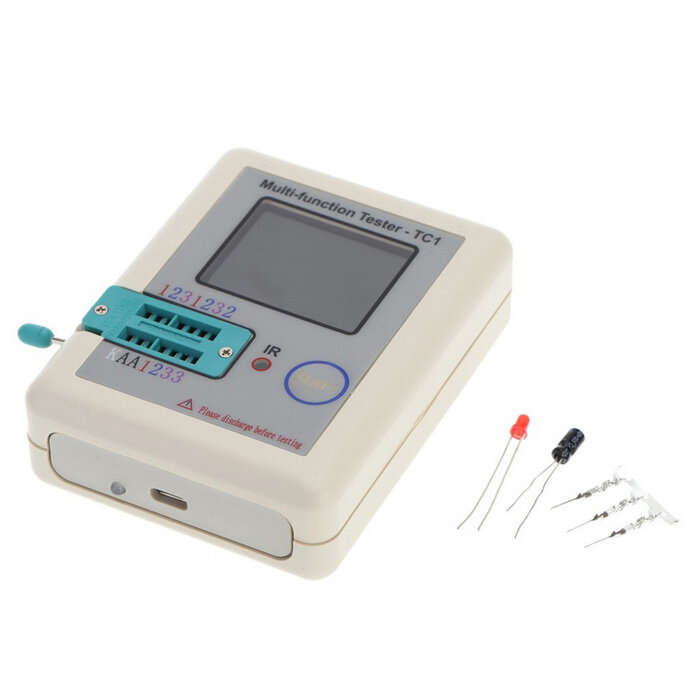 LCR-TC1 1.8inch Colorful Display Multifunctional TFT Backlight Transistor Tester for Diode Triode Ca
