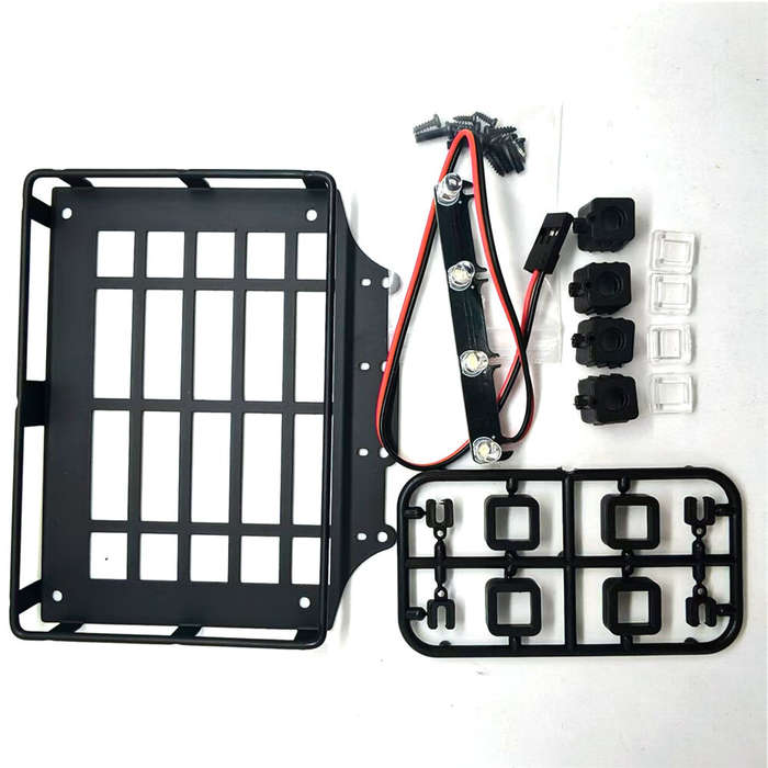 1 Set - Luggage Rack with Light For MJX 1/12 H12Y RC Car Spare Vehicle Parts Models Accessories