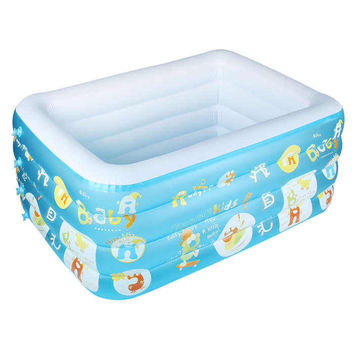 71 inch 4-Layer Inflatable Swimming Pool Baby Bathtub With 19Pcs Accessories