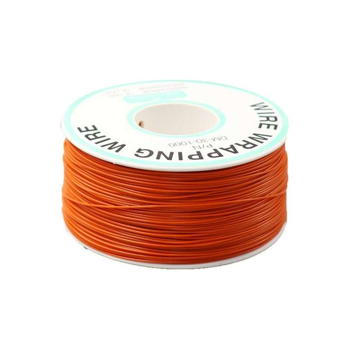 Orange - 250m 30AWG Red/Black/Yellow/Blue/Green/White/Purple/Orange OK Line Circuit Board Flyer Wire