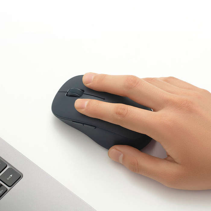 Black - Xiaomi Wireless bluetooth Dual Mode Mouse 2 1200DPI TTC Mute Clicking Mice for PC Laptop Com