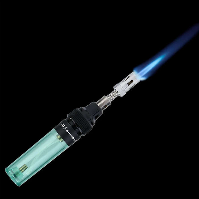 Green - 14-in-1 Wireless Butane Soldering Kit Adjustable 1300 Flame 450 Soldering Temperature 35-45