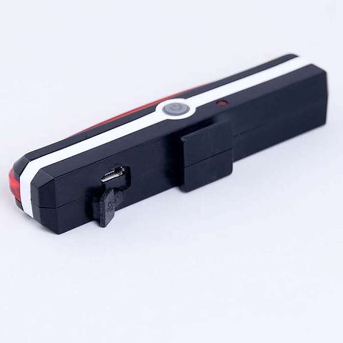 red light - 2 Color Bike Taillight 500mAh Battery Waterproof 6 Modes Warning Rear Light for MTB Bicy