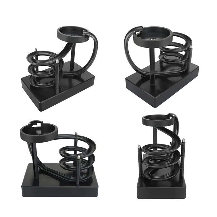 Black - NIKOLATOY Electromagnetic Acceleration Perpetual Motion Machine Model Bulit-in Battery Deskt