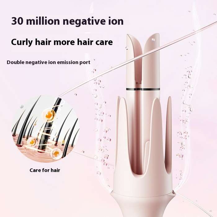 EU Plug - 4 In 1 Automatic Curling Iron Egg Roll 3 Levels Heating Adjustable 38mm One-Button Big Wav