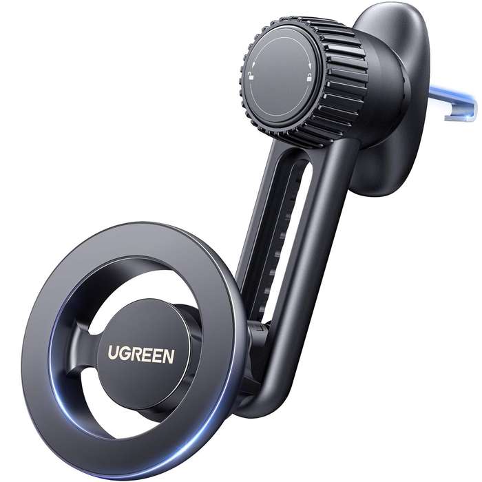 Black - UGREEN Magnetic Phone Mount for Car Compatible Magnetic Car Phone Holder Compatible with iPh
