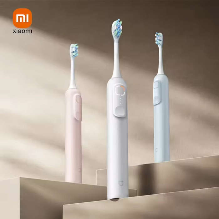 Blue - XIAOMI Oscillation Electric Toothbrush with Double Swing Angle Brushing Area Indicator 180-Da