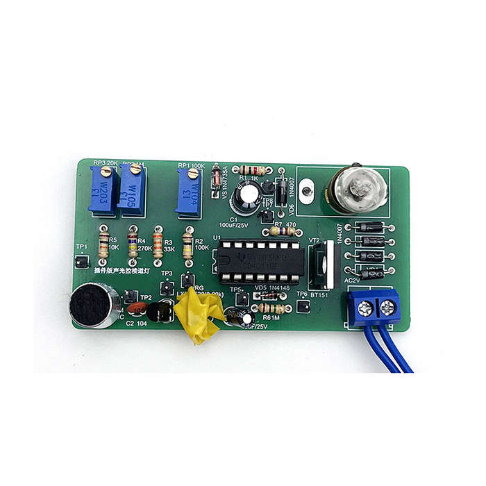 Sound and Light Control Corridor Light Circuit Electronic Assembly Kit Plug in Type