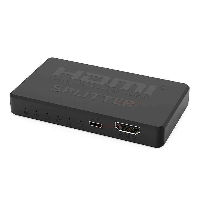4K HDMI Splitter 1x4 HDMI Distributor Splitter 1 in 4 out Amplifier Video Splitter Converter for PC