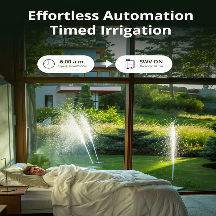 SWV-BSP - SONOFF SWV Zigbe 3.0 Smart Water Valve IP55 Automatic Sprinkler Controller 6V Wireless Ale