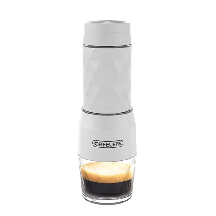 Black - CAFELFFE 3 -in-1 Portable Coffee Machine Hot/Cold Water Manual Espresso Maker For Capsule &