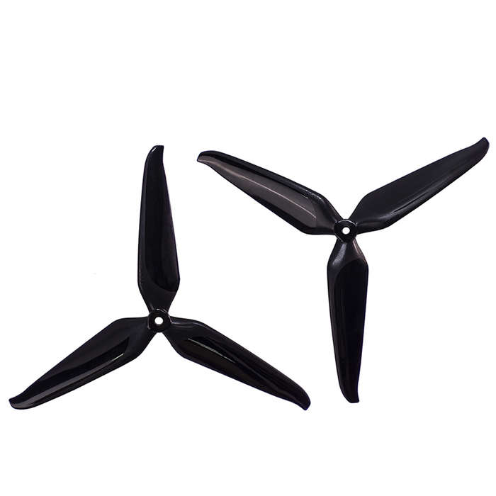 Black - 6 Pairs Gemfan Cinelifter 8145F 8145 8.1 Inch 3-Blade Black Propeller 5mm Hole for 2808 900k
