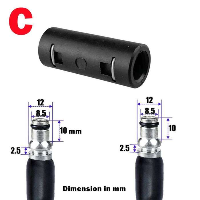 D - Pressure Washer Hose Extension Connector Pipe Adaptor For Karcher AR Blue Bort Daewoo