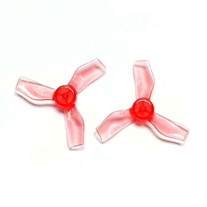 Clear Blue - 4 Pairs Gemfan 1219 1.2x1.9x3 31mm 1mm Hole 3-blade Propeller for 0703-1103 RC Drone FP