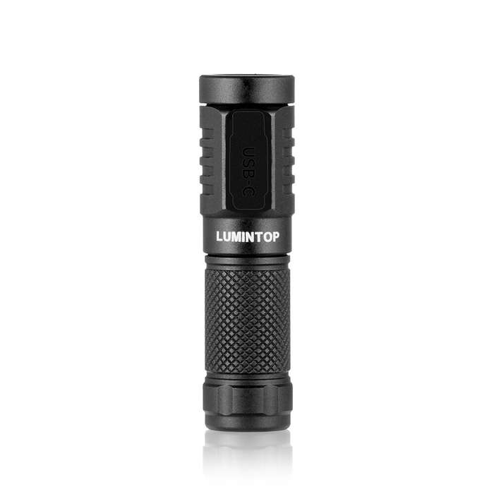 Black - Lumintop Frog3.0 EDC LED Outdoor Flashlight USB C Rechargeable Lamp Camping Lantern Keychain
