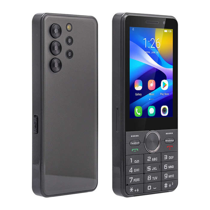 Black - UNIWA A3502 Mini 3.5-Inch Android 8.1 2GB RAM 16GB ROM Dual SIM Unlocked Mobile Phone 2MP+2M