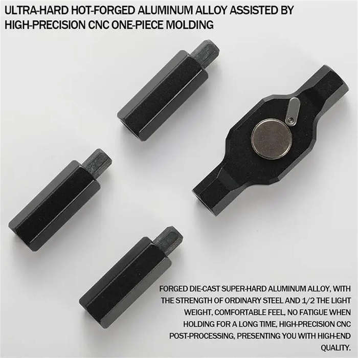 Black - 24 In 1 Magnetic Ratcheting Screwdriver Set Precision Repair Tools Kit Steel Construction Po