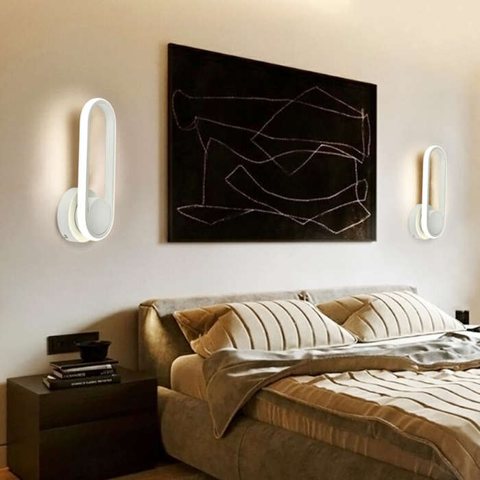 White - 85-265V Chandeliers Modern Wall Light For Living Room Bedroom Home Lighting