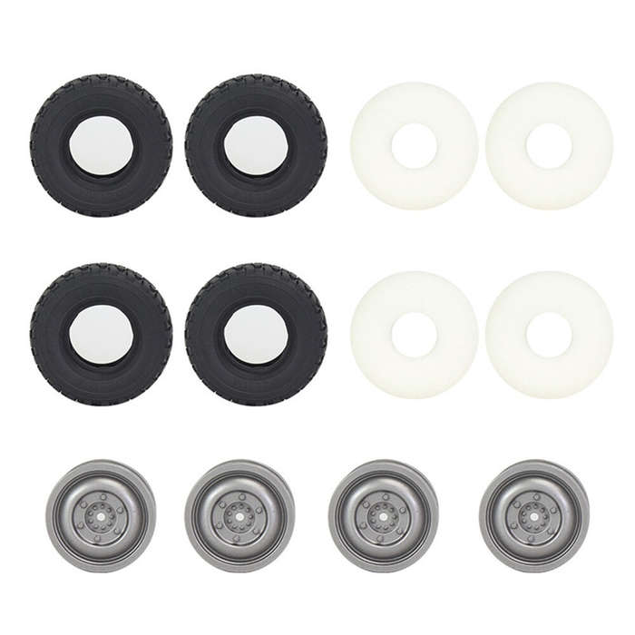 4PCS LDRC P06 1201 WPL C34 C44 MN D90 D99 1/12 1/16 RC Car Upgraded Soft Vacuum Tires Wheels Vehicle