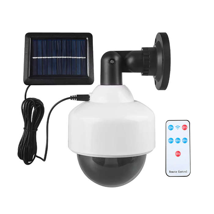 White Light - Solar Powered LED Wall Light Outdoor Security Lamp Split Design with Motion Sensor & C