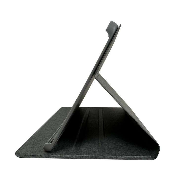 Grey - N-ONE NPad Pro 10.4 Inch Tablet Tri Fold Case Cover Holster + Tempered Glass Film Screen Prot
