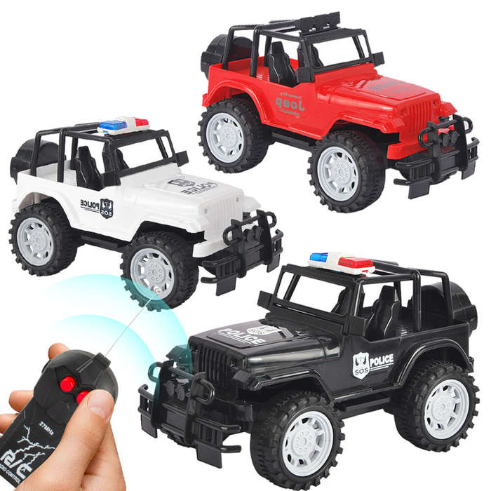 Red - 2CH RC Car 27mhz Radio Remote Control Car Off-Road High Speed Rechargable RC Cars Toys Boy for