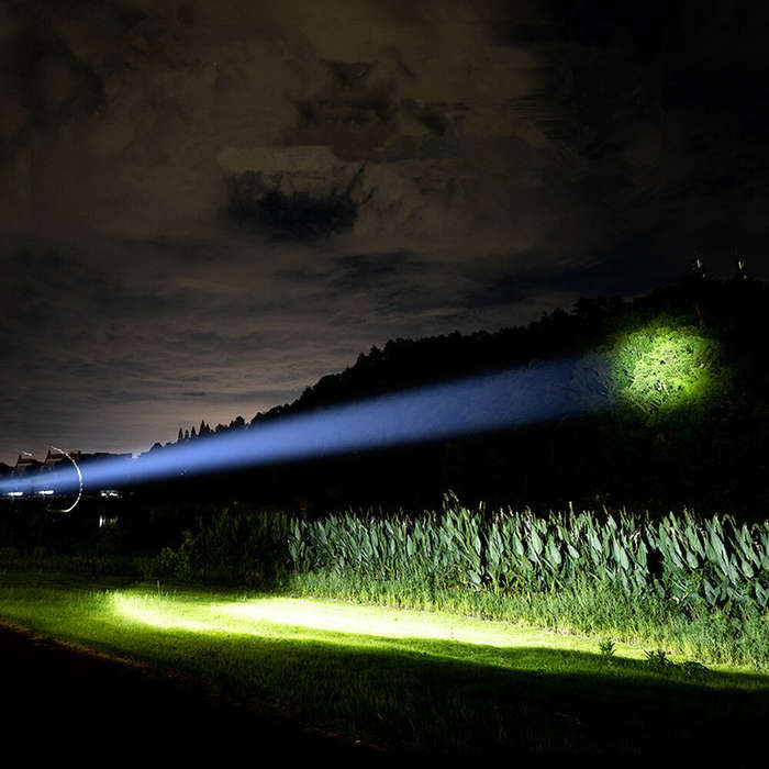 XPG+COB Sensor Headlamp Three Lights Source Strong Light Fishing Rechargeable Headlight Outdoor Supe