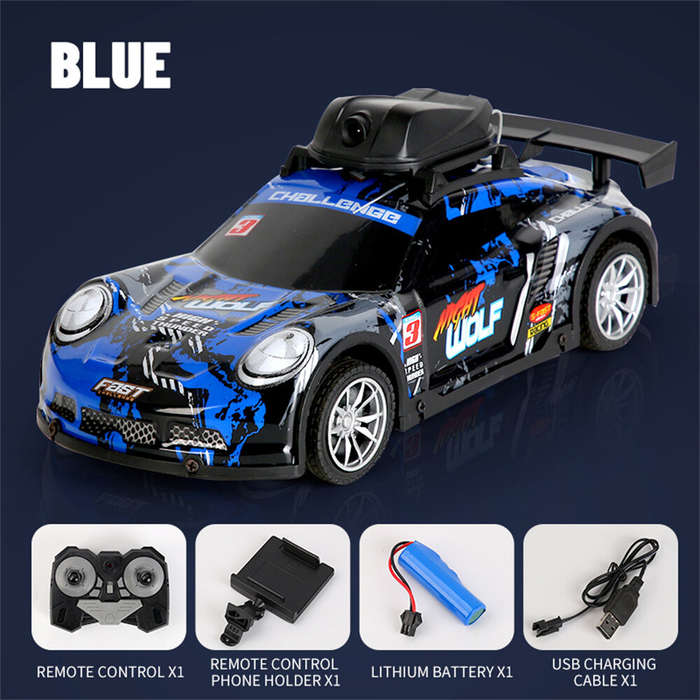 Green - LH C076S RTR 2.4G 2WD Drift RC Car Camera High Speed Racing Vehicles Remote Control LED Ligh