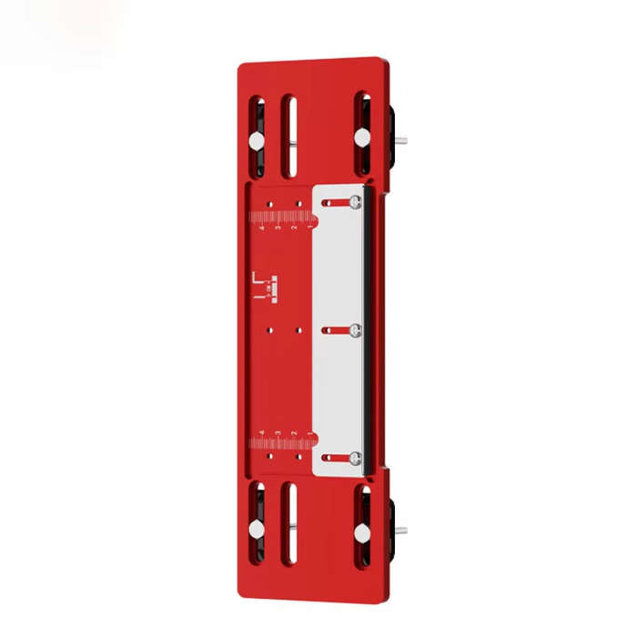 Red - Bohan Cutting Machine Base 8mm Thick Aluminum Alloy No-Drill Design Compatible with Wired and