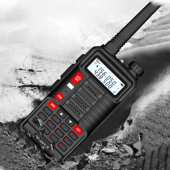 US Plug - BAOFENG BF-UV10R Plus 10W 4800mAh UV Dual Band Two-way Handheld Radio Black Walkie Talkie