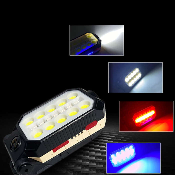 Type A-Big - Bikight USB Rechargeable COB Work Light Portable LED Flashlight Adjustable Waterproof C