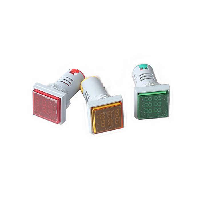 Yellow - AD16-22FVA Digital Display AC Voltage Ammeter Mini Electricity Tester Meter Signal Indicato
