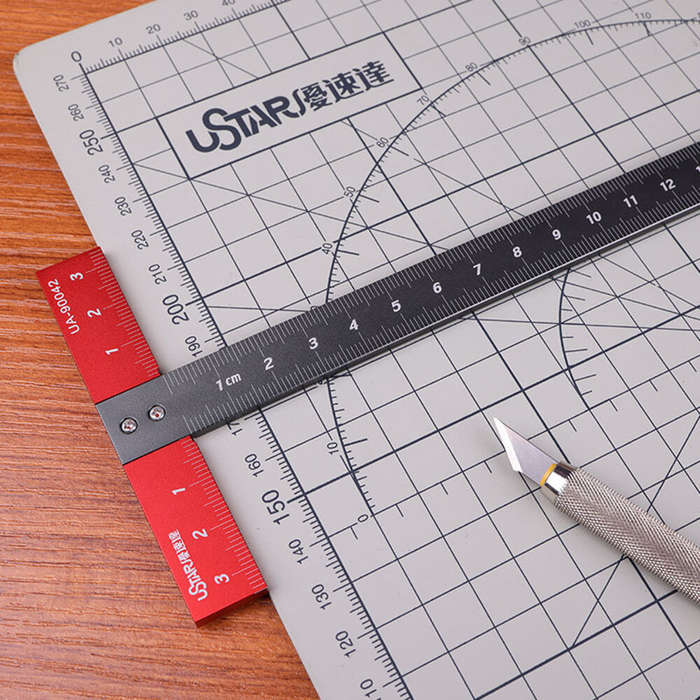 Aluminum T-Square 170x85mm 3mm Thickness CNC Crafted High Precision Lightweight Durable for Crafting