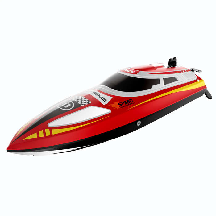 Red - Flytec V003 RTR 2.4G 30km/h RC Boat High Speed Competitive Racing LED Lights Waterproof Auto C