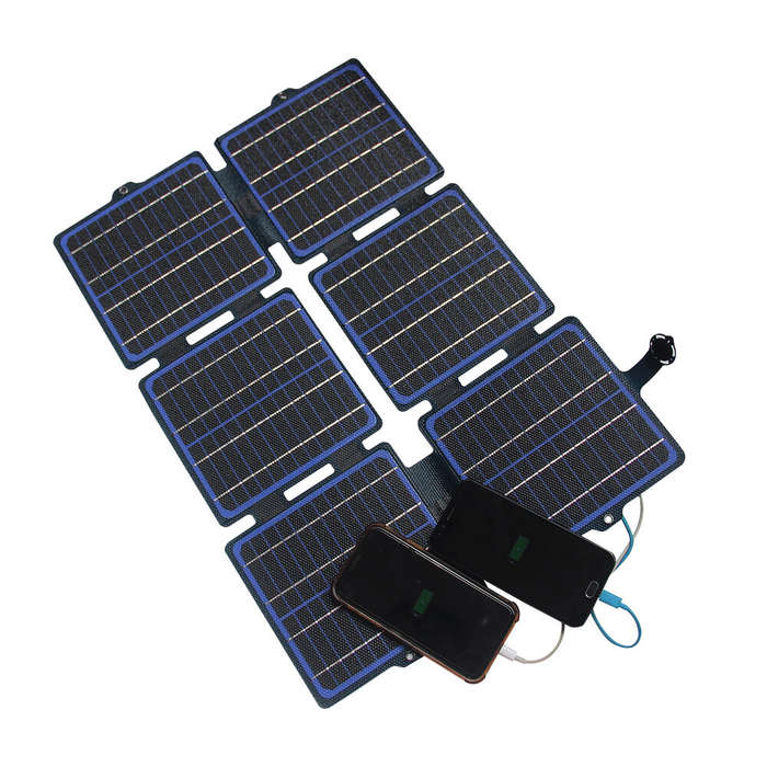 30W - 30W ETFE Solar Folding Charger Panel USB-C/DC Output Fast Charging 20.5% High Conversion Effic